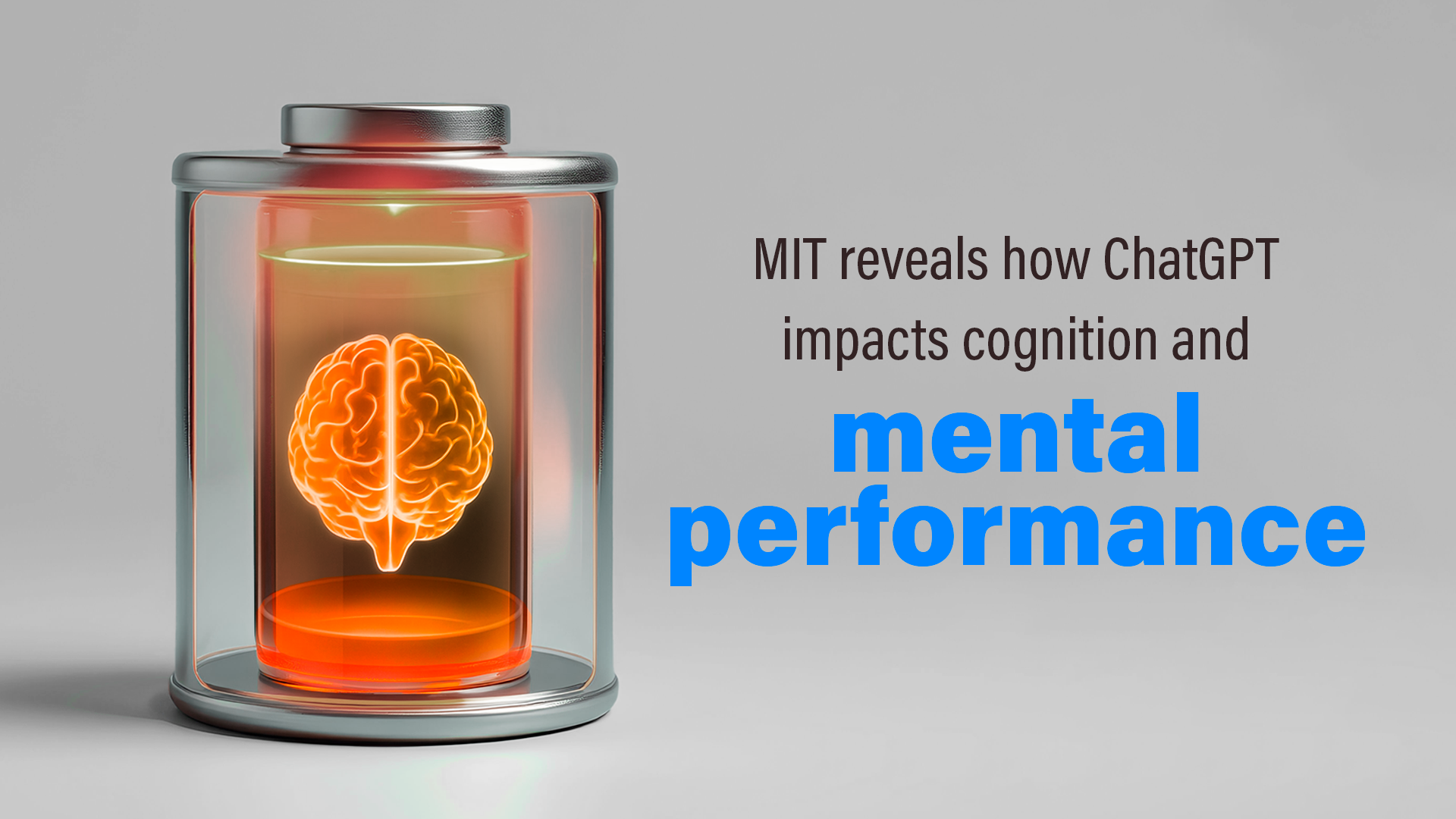 AI cognitive effects according to MIT ChatGPT study